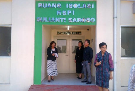 RSPI Sulianti Saroso isolation room in North Jakarta. (Stevan Word)